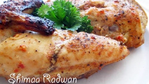 طريقة عمل دجاج مشوي بالفرن للرجيم