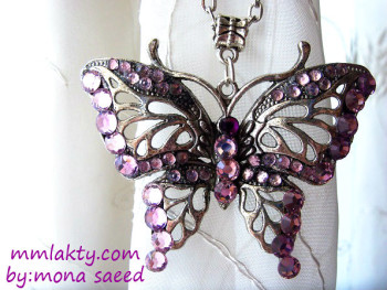 طريقة عمل سلسلة أكسسوار بالأستراس