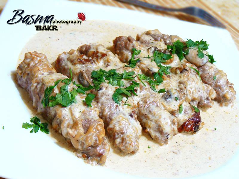 بيكاتا لحم بالمشروم