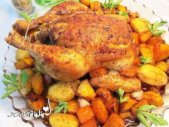 طريقة عمل دجاج روستو