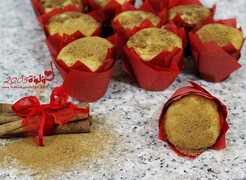 طريقة عمل مافن القرفة : طريقة عمل مافن القرفة والسكر