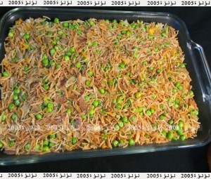 طريقة عمل صينية أرز بالخضروات