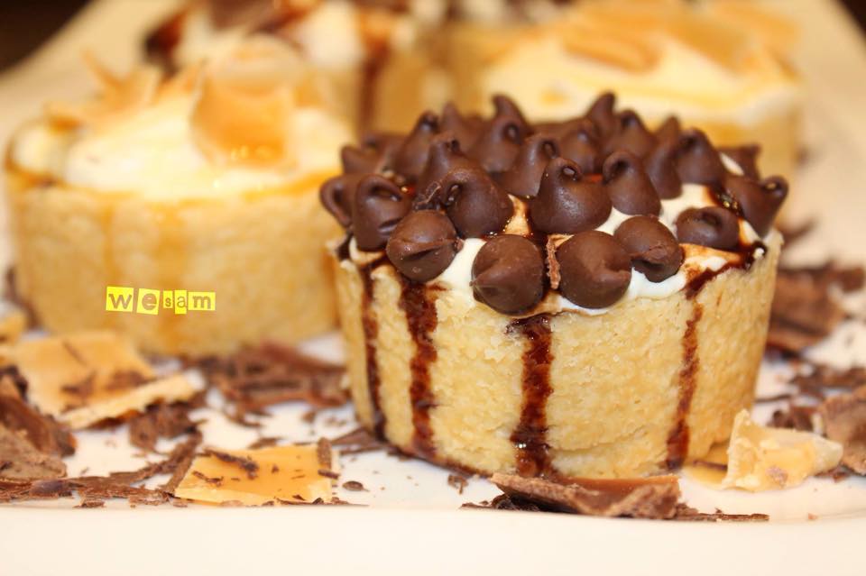 طريقة عمل تارت بحشوة تشيز كيك