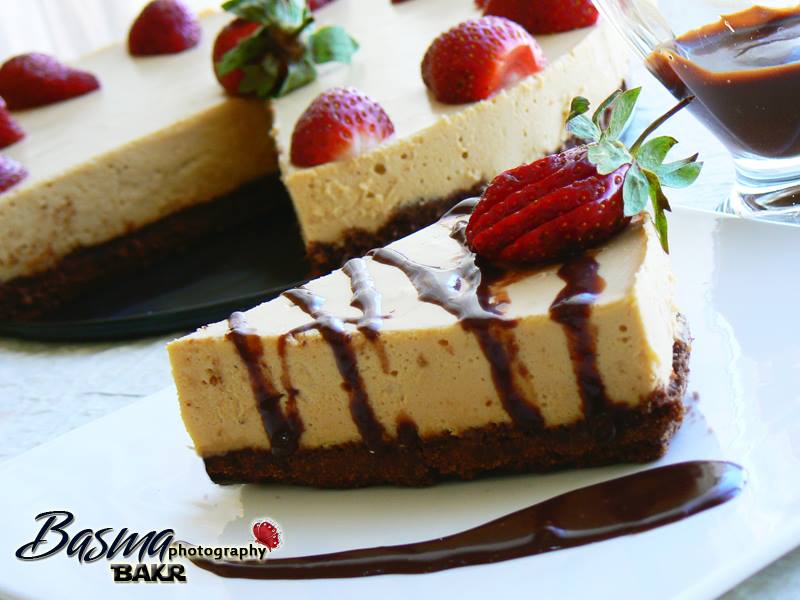 طريقة عمل تشيز كيك بالكراميل بارد