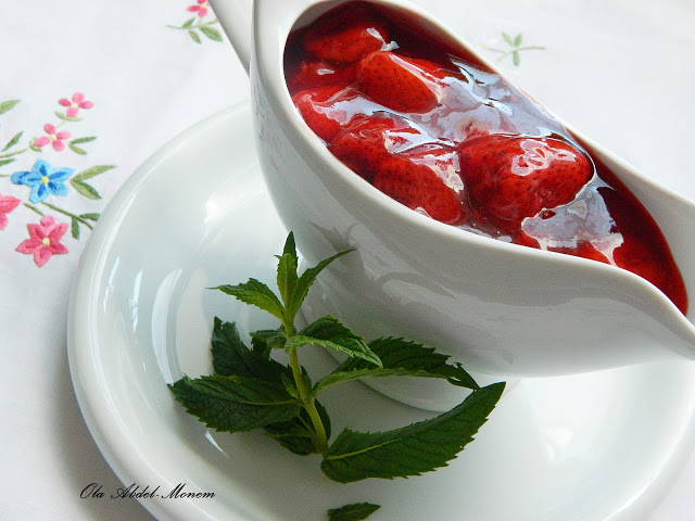 طريقة عمل صوص الفراولة طريقة عمل صوص الفراولة