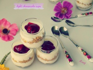 طريقة عمل كاسات تشيز كيك دايت