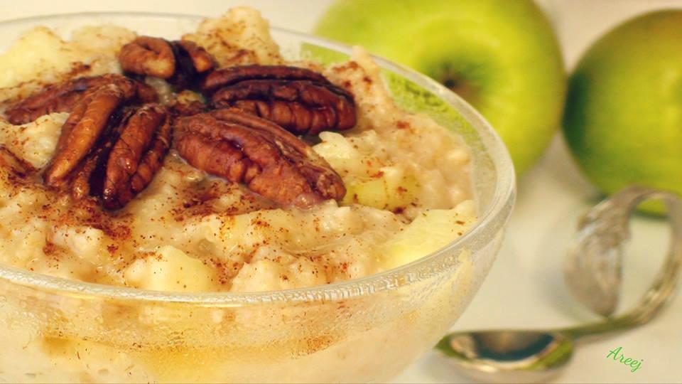 طريقة تجضير الشوفان مع التفاح دايت