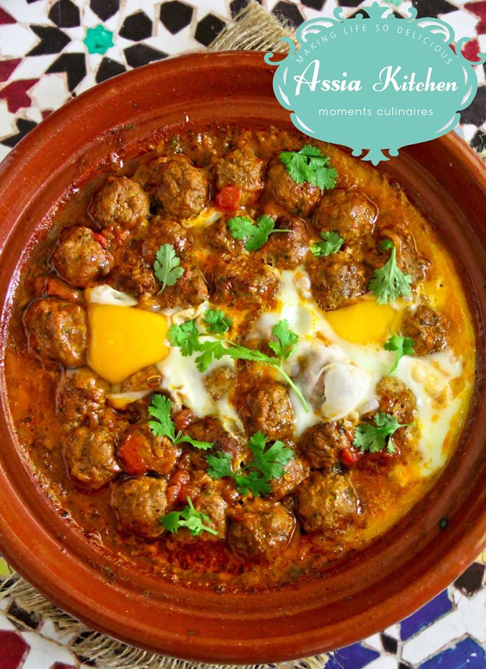 طريقة عمل طاجن الكفتة بالبيض طريقة عمل طاجن الكفتة بالبيض