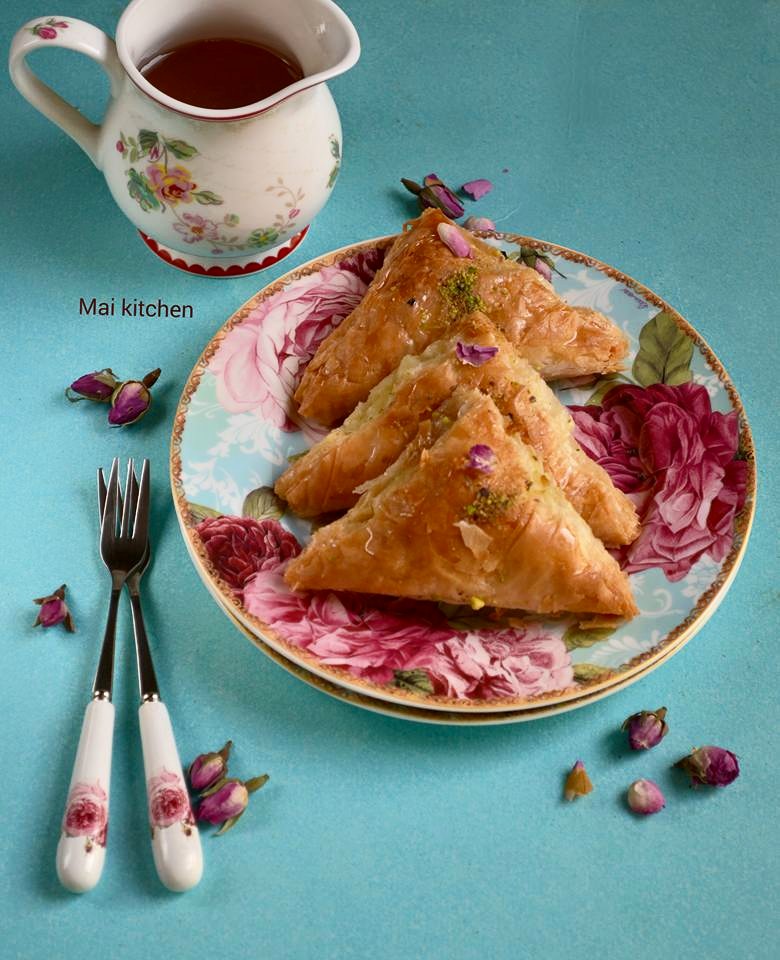 طريقة عمل وربات بالقشطة