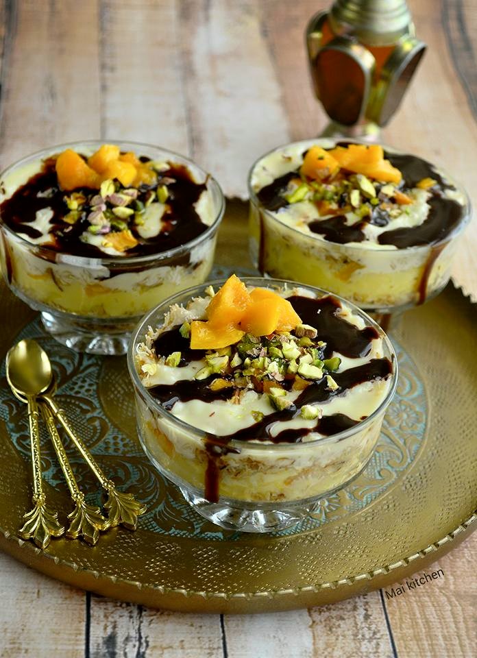 طريقة عمل كاسات ترايفل الكنافة طريقة عمل كاسات ترايفل الكنافة