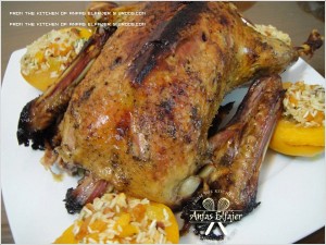 طريقة عمل بط محشي بالأرز