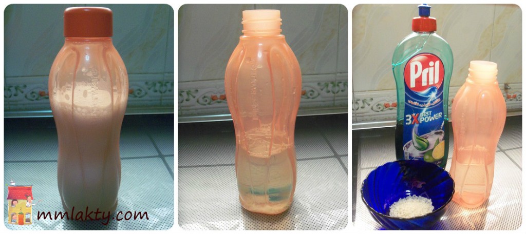 أسهل طريقة لغسل الزجاجات من الداخل بالصور