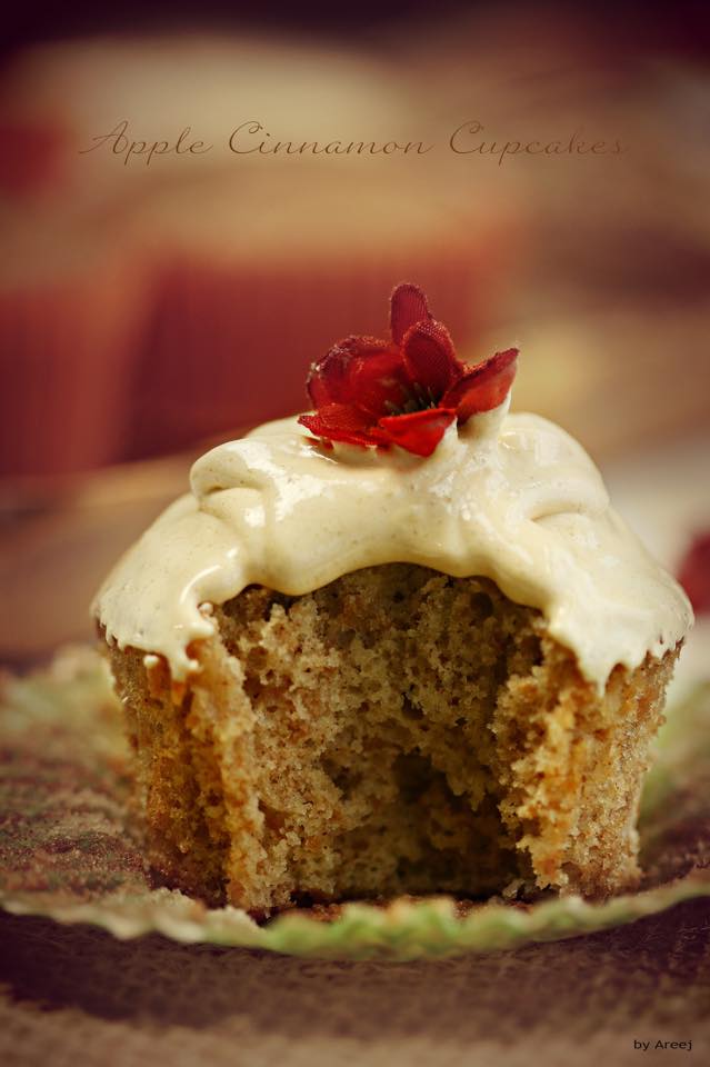 طريقة عمل كب كيك التفاح الأخضر