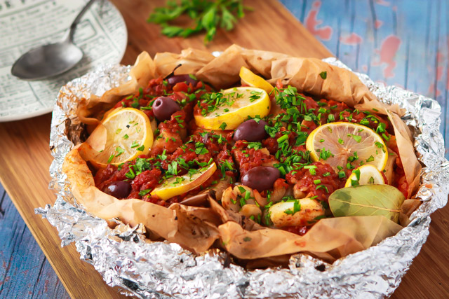 طريقة عمل ورقة البحريات بالفرن طريقة عمل ورقة البحريات بالفرن