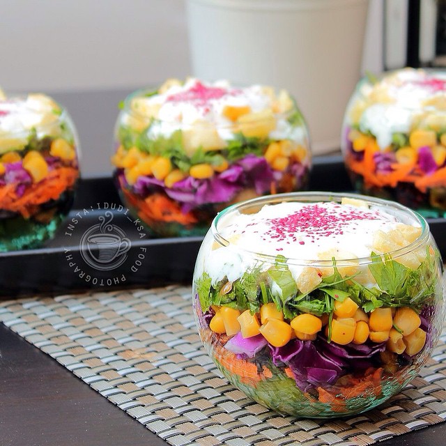 طريقة عمل سلطة الفصول الأربعة