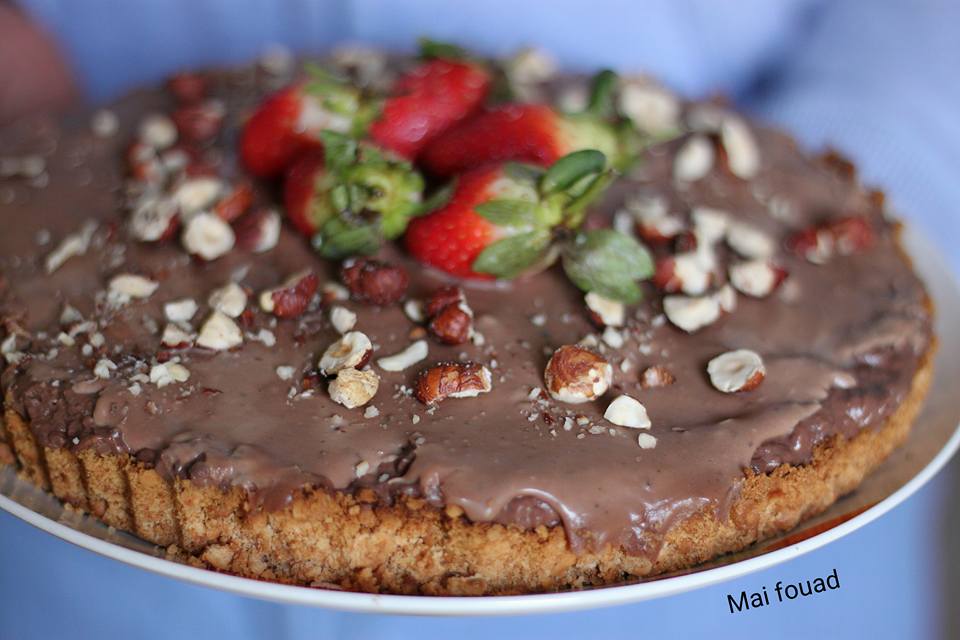طريقة عمل تارت الشيكولاتة و الكاسترد طريقة عمل تارت البسكوت المطحون بالشوكولاتة