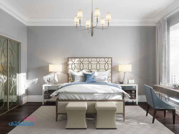 ديكور غرفة نوم باللون الأبيض ديكور غرفة نوم باللون الأبيض