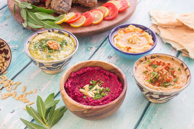 طريقة عمل مقبلات الحمص طريقة عمل سلطة الحمص الشامي