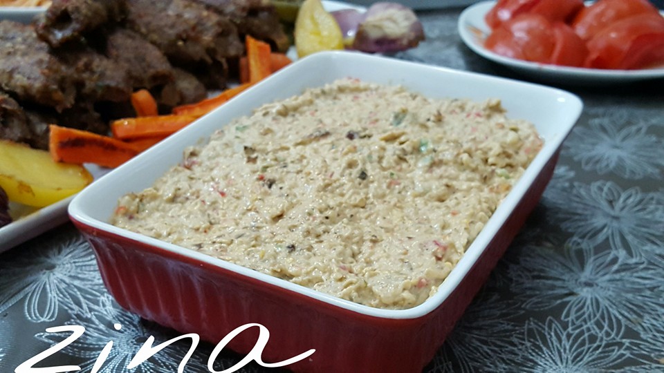 سلطة البابا غنوج بالطحينة طريقة عمل البابا غنوج بالطحينة