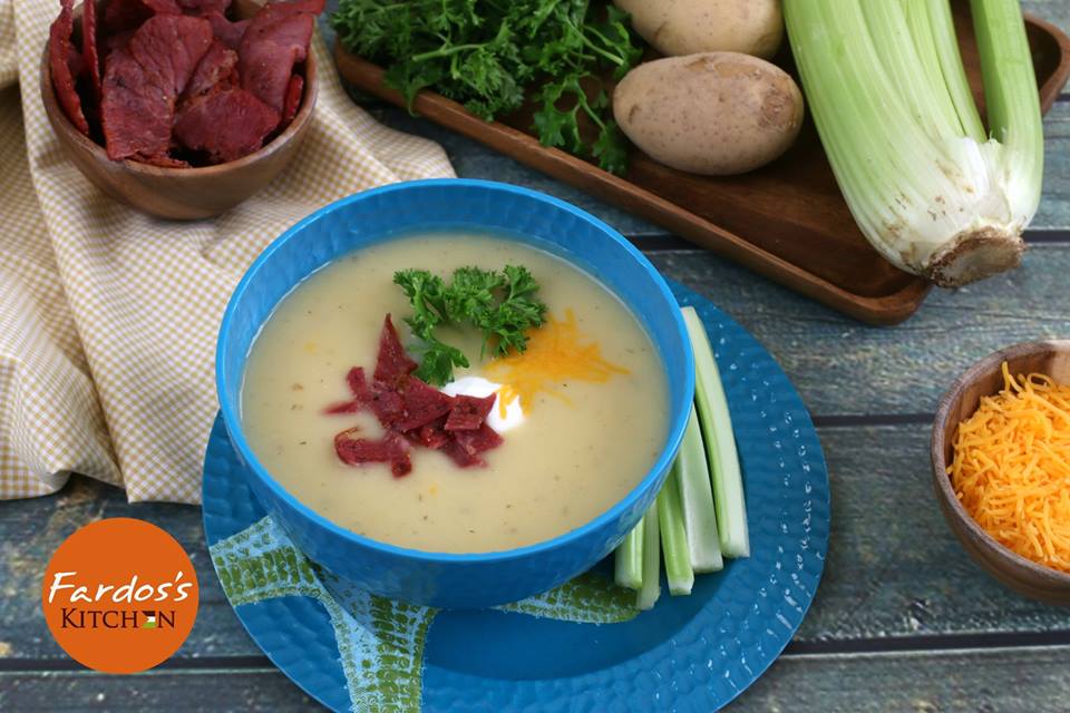 شوربة بطاطس بالكراث