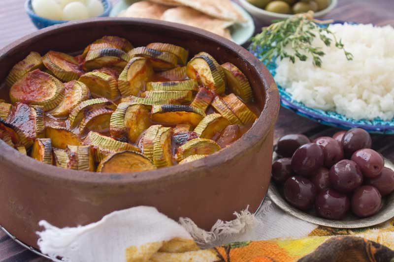 برام الكوسة بالخل و الثوم طريقة عمل طاجن الكوسة بالفرن