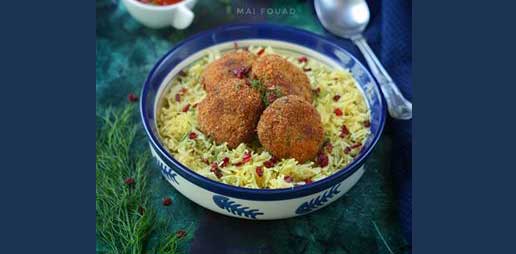 طريقة عمل الأرز الأخضر بالشبت