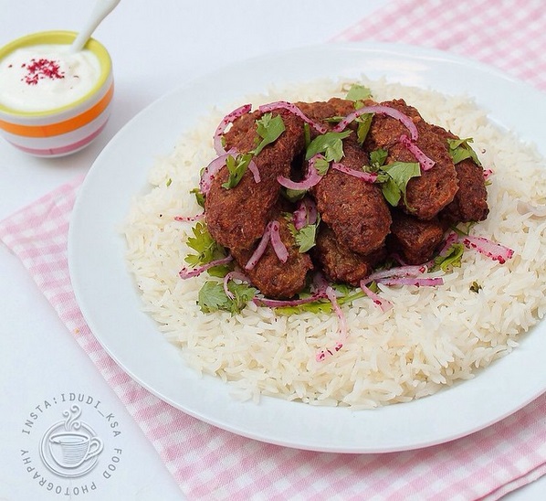 كفتة مع الأرز طريقة عمل الكفتة في البيت