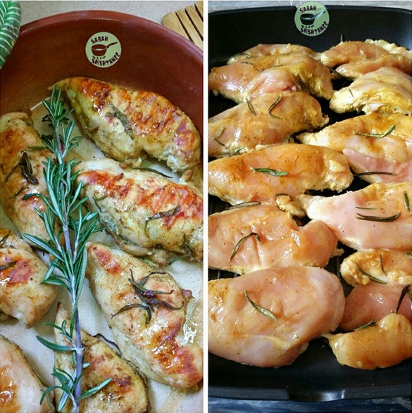 صدور الدجاج بالروز ماري و الليمون طريقة عمل صدور دجاج مشوية