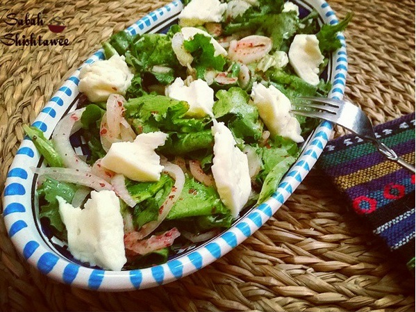 سلطة الخس و الجبن الصحية طريقة عمل سلطة الخس والجبنة