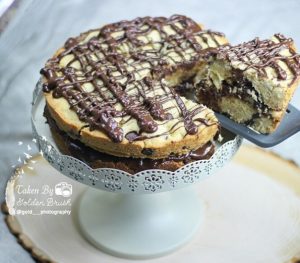 طريقة عمل كيكة الكوكيز