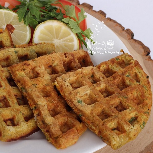 طريقة عمل وافلز الخضار