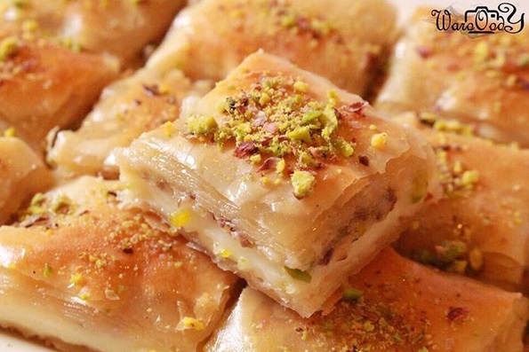 طريقة عمل صينية بقلاوة بالكريمة