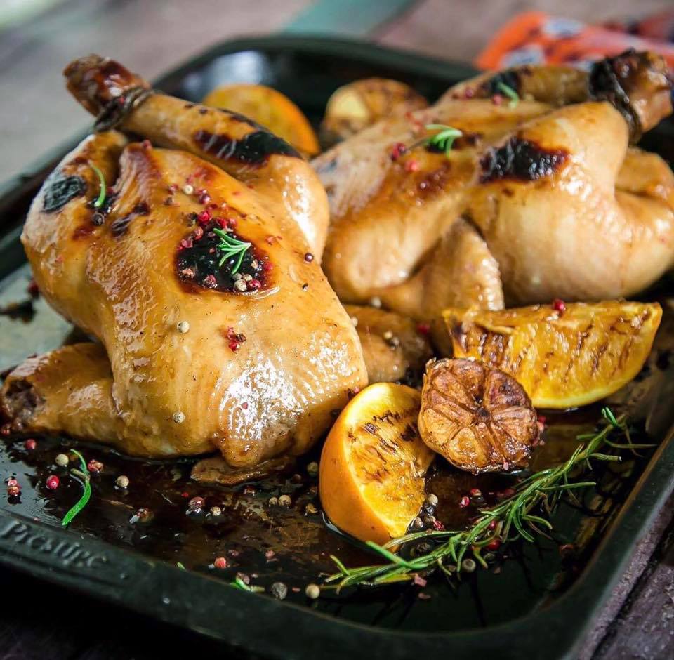 دجاج مشوي بالبرتقال