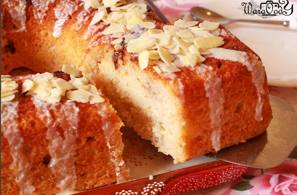 طريقة عمل كيكة القرفة والسكر البني