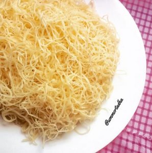 طريقة عمل عجينة الكنافة