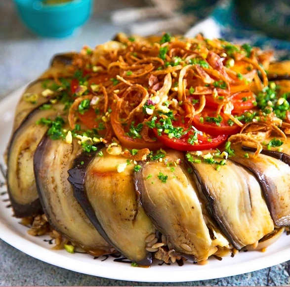 طريقة عمل مقلوبة لسان العصفور