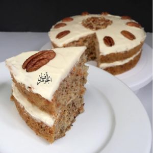 طريقة عمل كيكه الجزر و الجوز