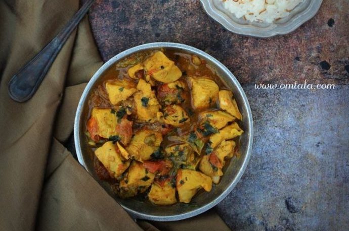 طريقة عمل دجاج مسحب بالكاري