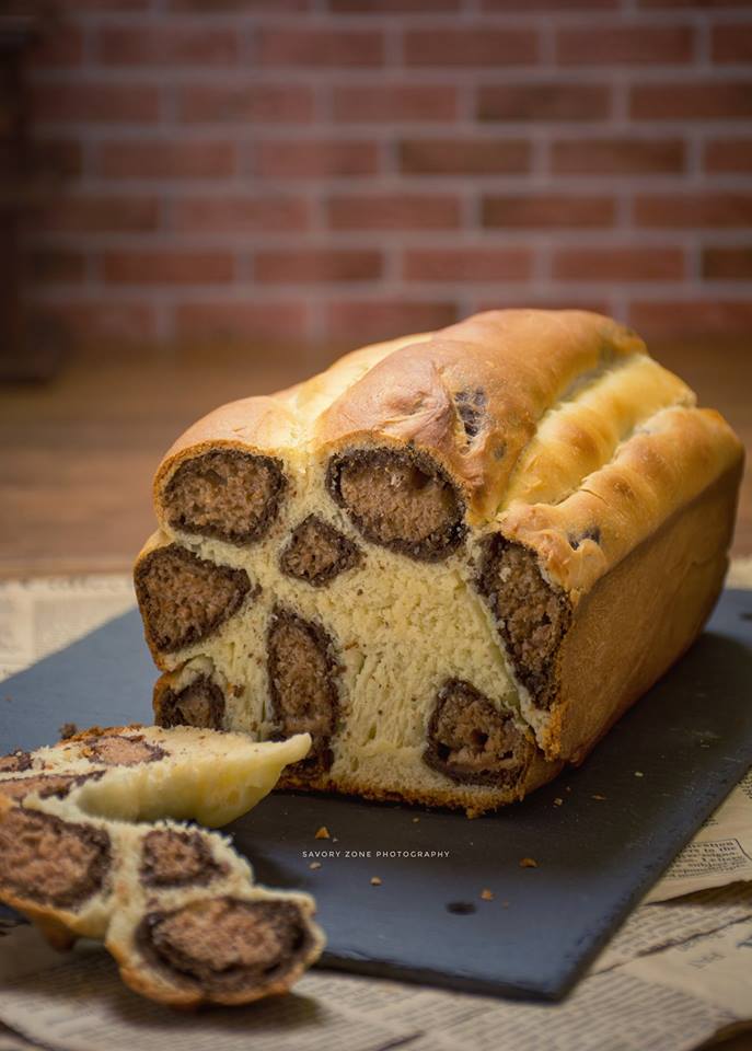 طريقة عمل خبز بنقشة جلد النمر leopard print bread