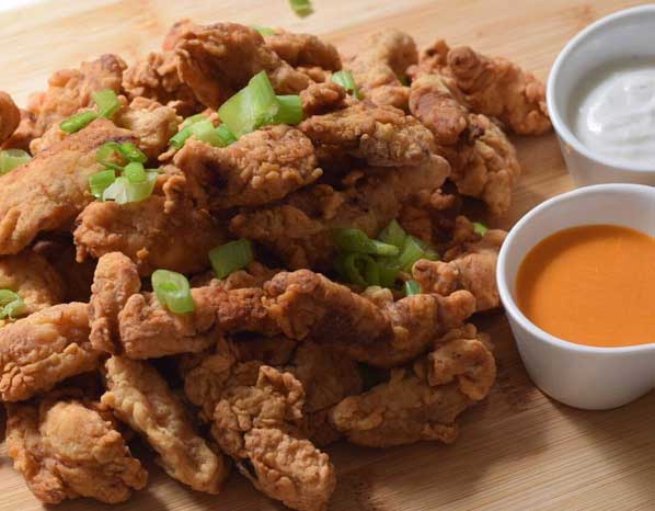 اصابع الدجاج المقرمشة المقلية