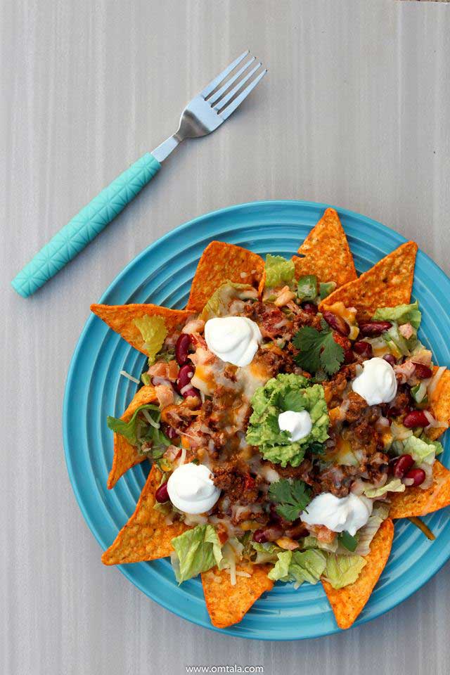 طريقة عمل سلطة الناتشوز المكسيكية طريقة عمل سلطة الناتشوز المكسيكية