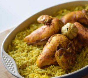 طريقة عمل أرز و دجاج مبخر