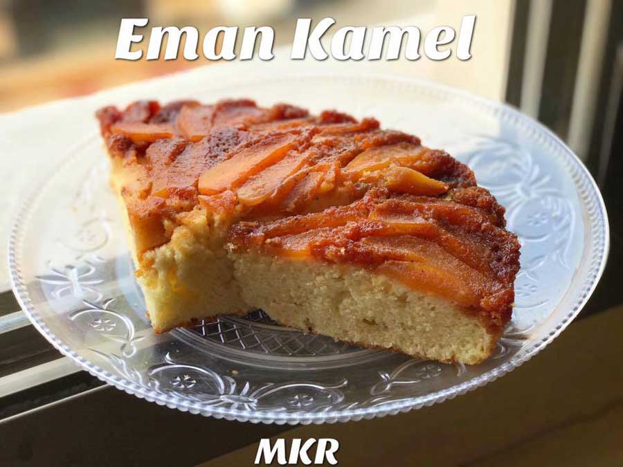 طريقة عمل كيكة التفاح المقلوبة طريقة عمل كيكة التفاح المقلوبة