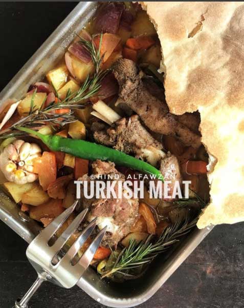 طريقة عمل لحم بالفرن على الطريقة التركية
