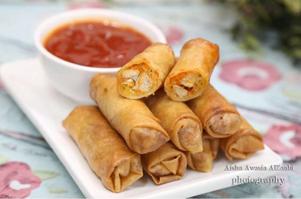 طريقة-عمل-سبرنج-رول-بالدجاج-والجبن-1 طريقة عمل سبرنج رول بالدجاج والجبن