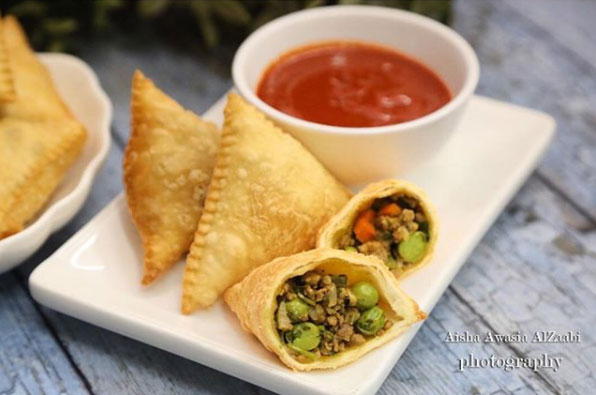 طريقة-عمل-سمبوسة-باللحم-المفروم-والخضار-1 طريقة عمل سمبوسة باللحم المفروم والخضار