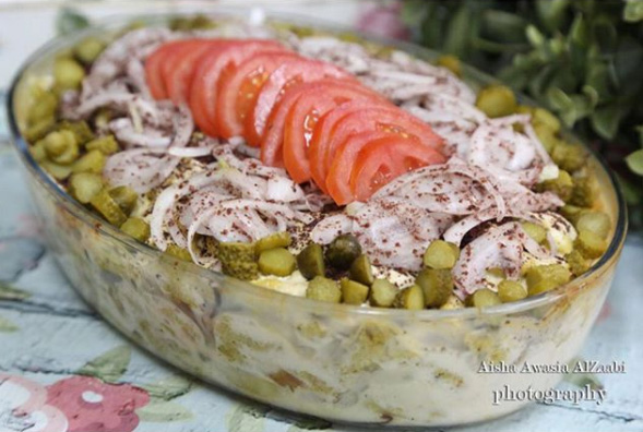 طريقة-عمل-صينية-شاورما-دجاج-بالفرن-من-فروحة-الإمارات طريقة عمل صينية شاورما دجاج بالفرن من فروحة الإمارات