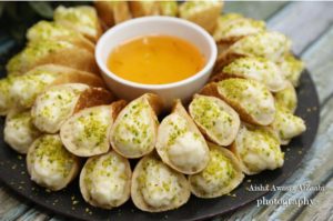 قطايف بالقشطة سهلة و لذيذة من حلويات رمضان