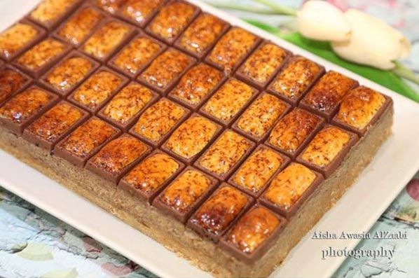 حلى-مكعبات-الأولكر–اللذيذ-و-السهل-من-فروحة-الامارات حلى مكعبات الأولكر اللذيذ و السهل من فروحة الامارات