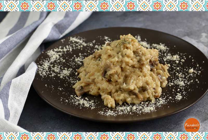 طريقة-عمل-الريزوتو-الايطالية-بالمشروم طريقة عمل الريزوتو الايطالية بالمشروم